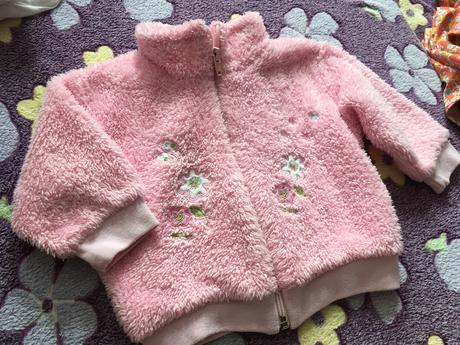 Zlatá huňatá teplá mikinka 62/68, helada,68