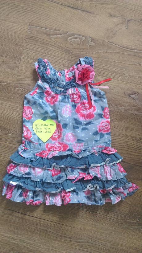 Slávnostné šaty zo 100 perc. bavlny, 86