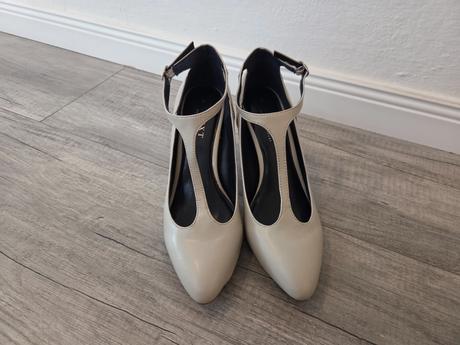 Biele lodičky s remienkom, next,41