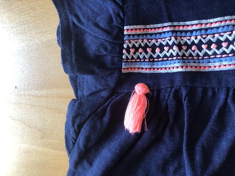 Tmavomodry top so strapcekami, dopodopo,116