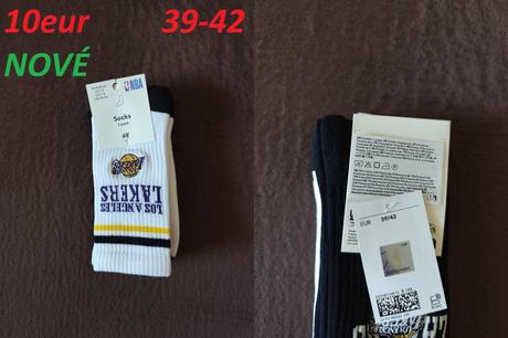 Ponožky dlhé nba los angeles lakers, h&m,39 / 42