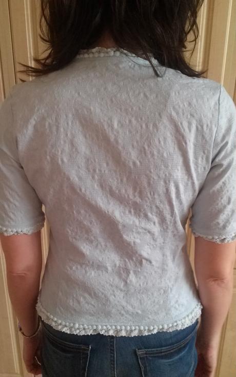 Jedinečná blúzka/letné sačko svetlo zelenkavá, 36