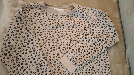 Mikina leopardí vzor, h&m,122