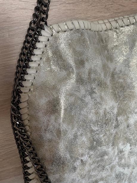 Zlatá veľká kabelka, 1x nosená, 