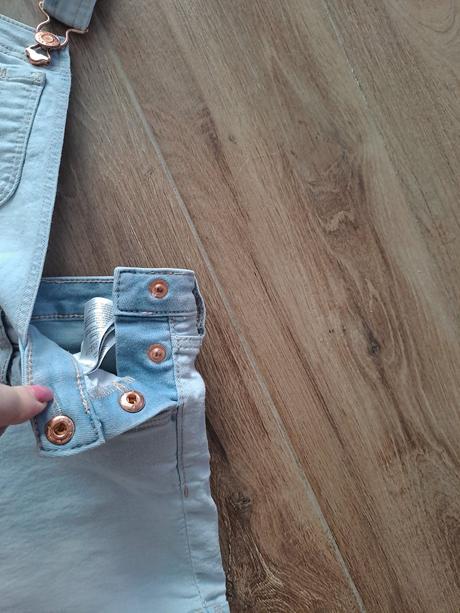 Riflové šortky na traky, denim,146