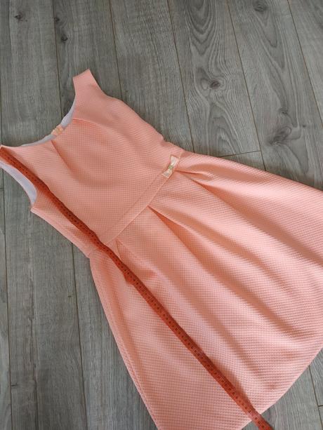 Krasne letné lososve šaty, velkost s, s