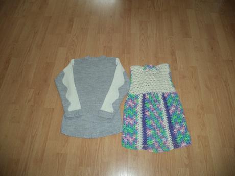 Sivobiely sveter s vestou, kids club,134