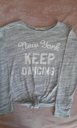 Dievčenské tričko s dlhým rukávom., h&m,158