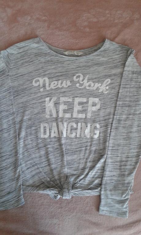 Dievčenské tričko s dlhým rukávom., h&m,158