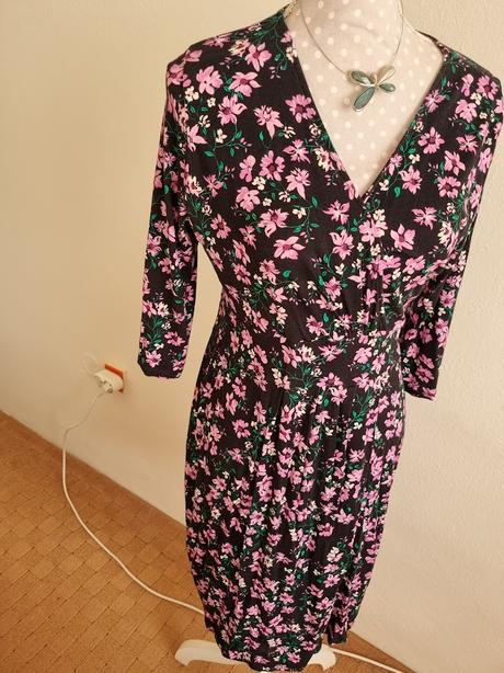 Čierno-ružové elastické šaty orsay 40, orsay,40