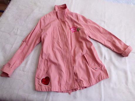 40 bunda-parka lososovo ružová, l