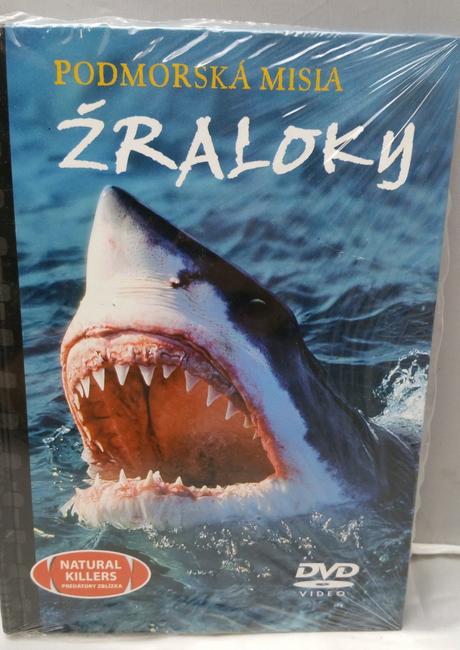Žraloky - predátory zblízka, dvd s knizočkou, 