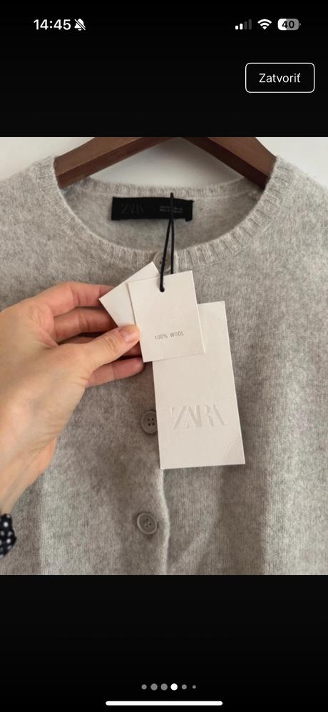Vlneny kardigan, zara,s / xs