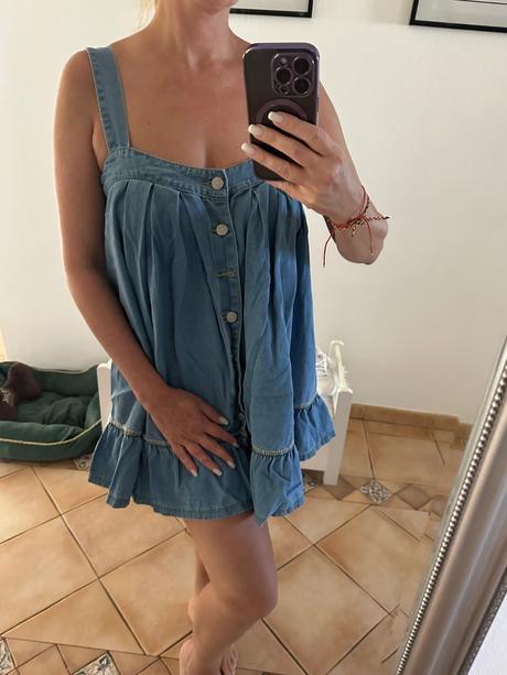 Denim šaty, s