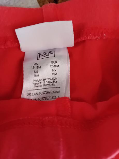 Detské legíny 4ks, f&f,80