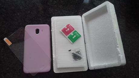 Obal + ochranné sklo na samsung j4, samsung