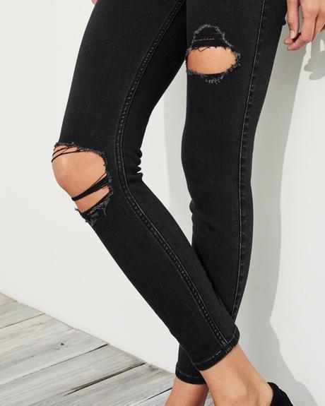 Trhane  super skinny hollister 0r - xs/s, abercrombie&fitch,s / xs