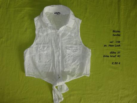 Blúzka na previazanie, new look,158