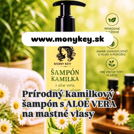 Prírodný šampón kamilka s aloe vera ., 