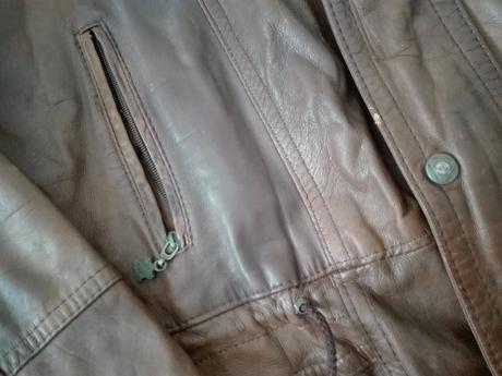 Retro kožená bunda, l