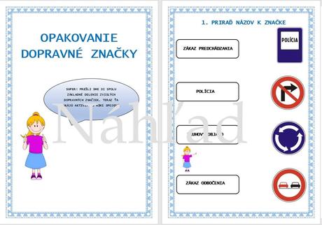 Pracovný zošit - dopravné značky, 
