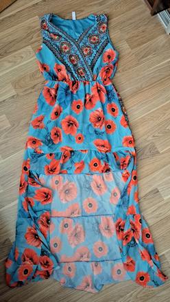 Letne saty-vlci mak s/m, m