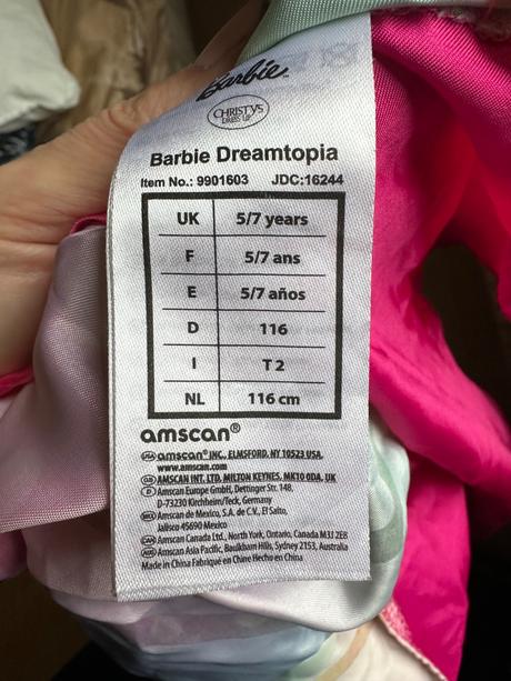 Barbie karnevalovú kostým, 