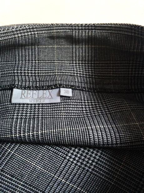 Pepitová skladaná minisukňa, reflex,38