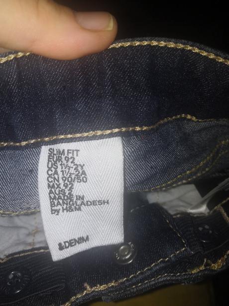Čierne rifle h&m top stav, h&m,92