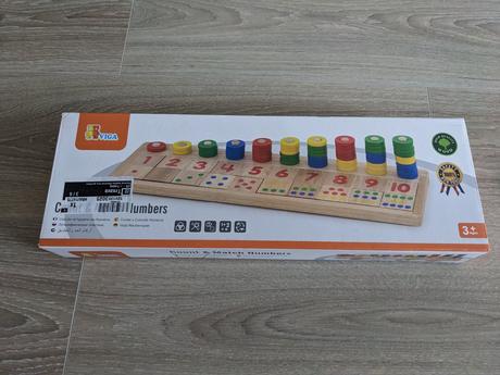 Viga počítanie montessori, 