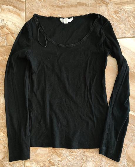 Hm tričko z jemného upletu, h&m,l