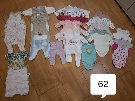 Balík 56-62 oblečenie cez 40ks, 50–62