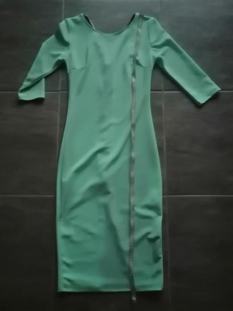 Mätové, jasnozelené šaty so zipsom, vxs-s, xs