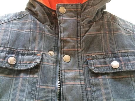 Teplucka vetrovka s kapucnou (2-3 yrs), pumpkin patch,98