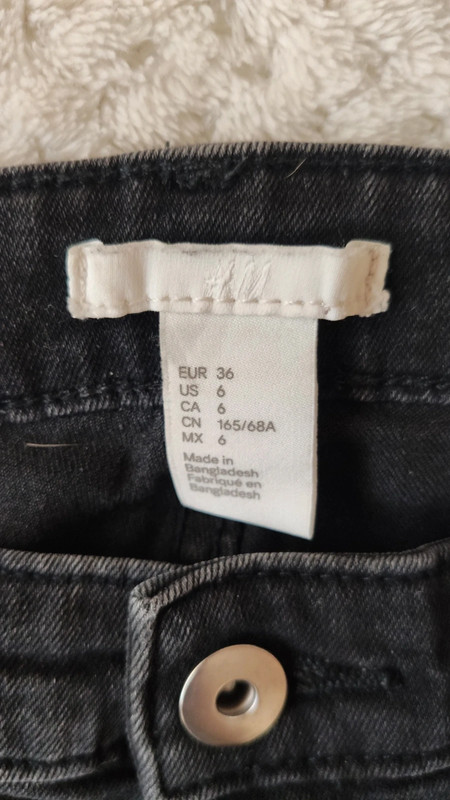 Čierne krátke džínsy h&m, h&m,36