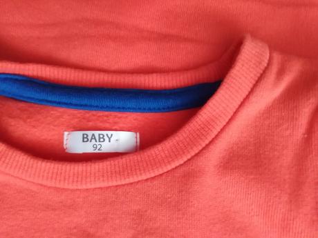 Oranžová mikinka, baby,92