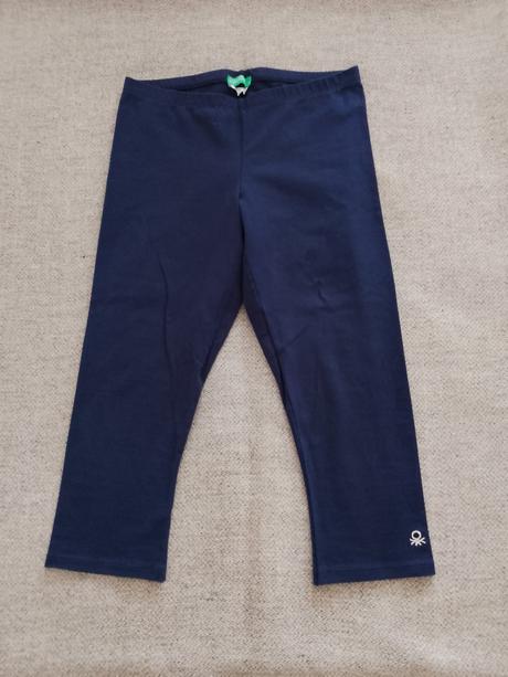 Dievčenské skrátené legíny, benetton,140
