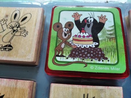 Krtko - 5 x pečiatka,