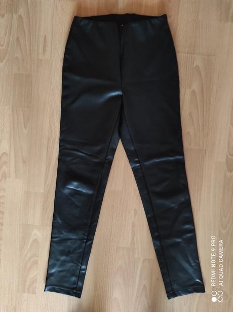 Koženkové nohavice veľkosť 164, c&a,164