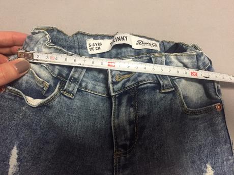 Moderne flitrove rifle slimky, primark,110