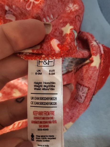 Vianočné šaty f&f, v.74, f&f,74