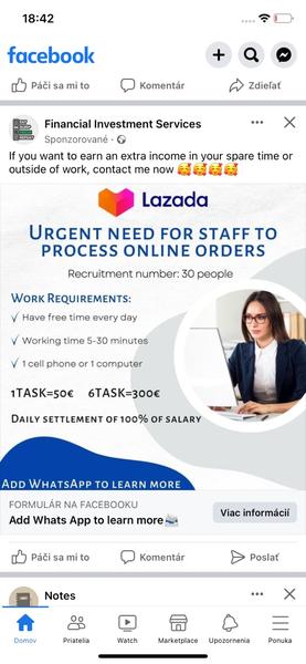 Financial Investment Services - práca