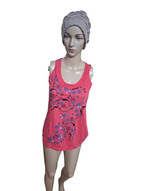 Dámske bavlnené tričko na zaväzovanie, m