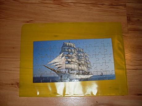 Nádherné puzzle plachetnica-loď, 