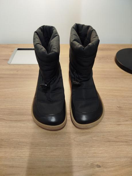 Shapen detské barefoot čižmy frosty black, 33