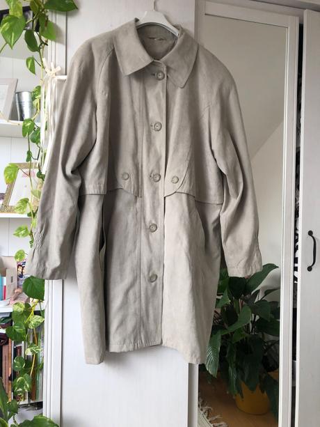 Jarný kabát dámsky/ lahky dámsky kabat šedý, xxl