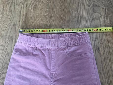 3x h&m menžestrové nohavice, h&m,128