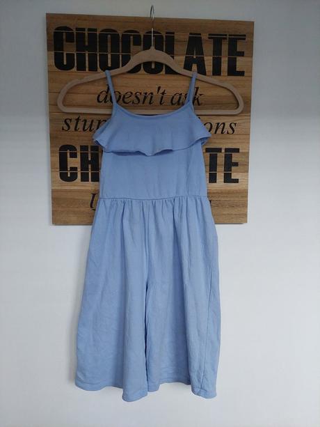 Modrý overal na ramienka, f&f,122