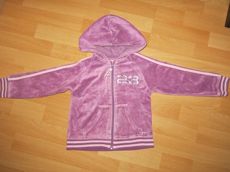 Fialová velúrová mikinka, cq,110