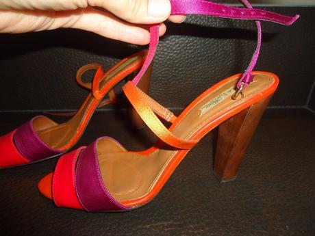 Pestré letné saténové sandálky zara vel.39, zara,39